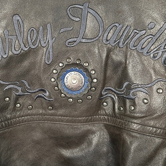 Harley-Davidson Women’s Leather Moto Jacket 
Size Large - Picture 15 of 16